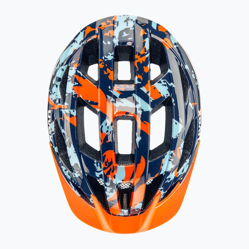 Gyerek kerékpáros sisak UVEX Air Wing 2 papaya/bubble blue 4
