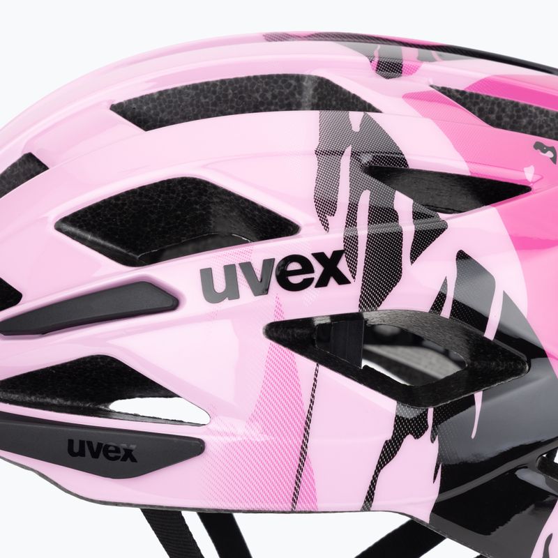 Gyerek kerékpáros sisak UVEX Air Wing 2 strawberry/black 7