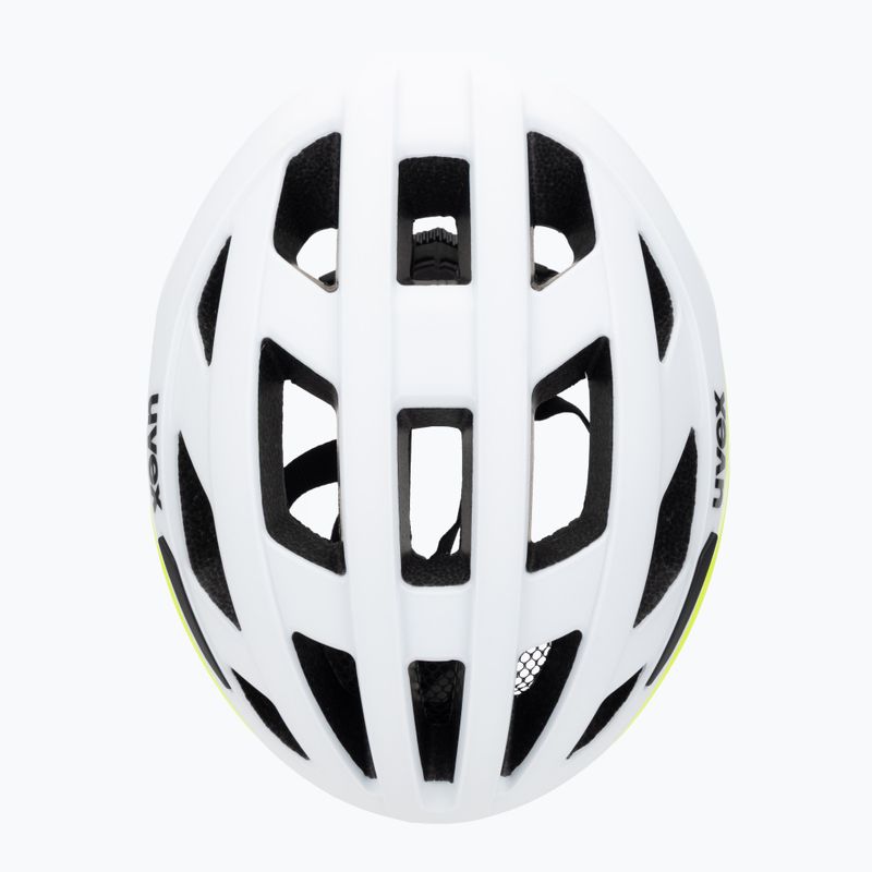 Kerékpáros sisak UVEX I-Volute white/neon yellow matt 6