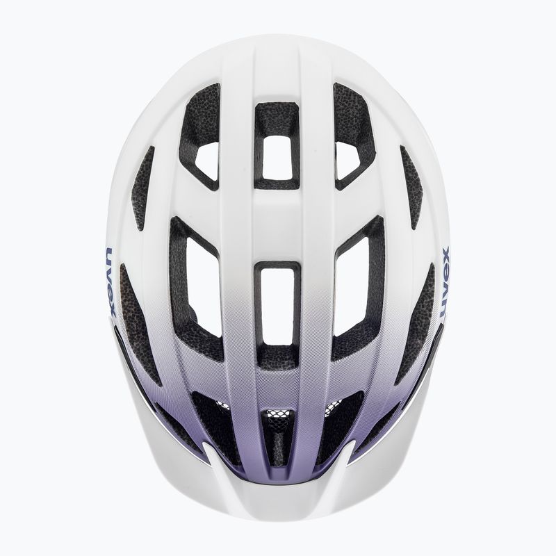Gyerek kerékpáros sisak UVEX Air Wing 2 CC lilac/white matt 4
