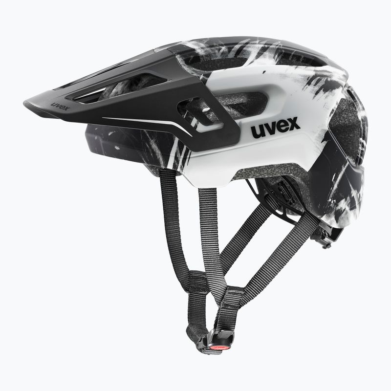 Gyermek kerékpáros sisak UVEX React Fullface Jr black/white matt 2