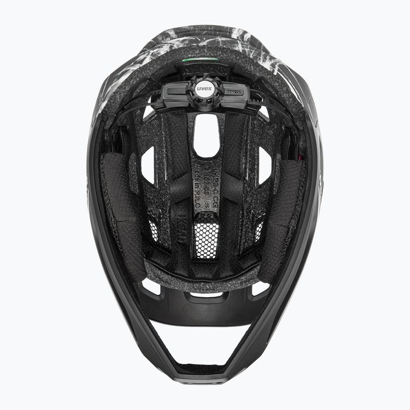 Gyermek kerékpáros sisak UVEX React Fullface Jr black/white matt 6