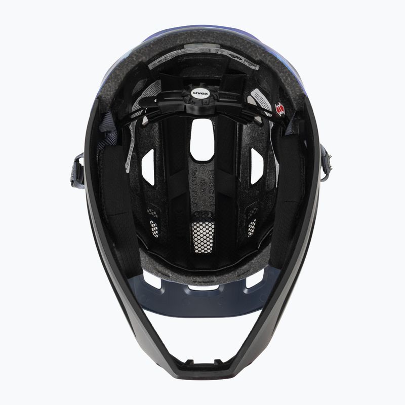 Gyermek kerékpáros sisak UVEX React Fullface Jr dusk blue matt 5