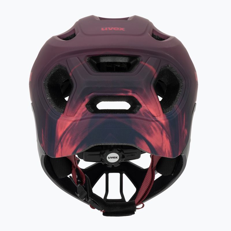 Gyermek kerékpáros sisak UVEX React Fullface Jr cranberry matt 4