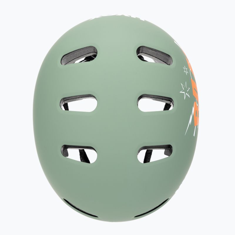 Gyerek sisak UVEX Kid 4 Style bam moss green/papaya matt 6