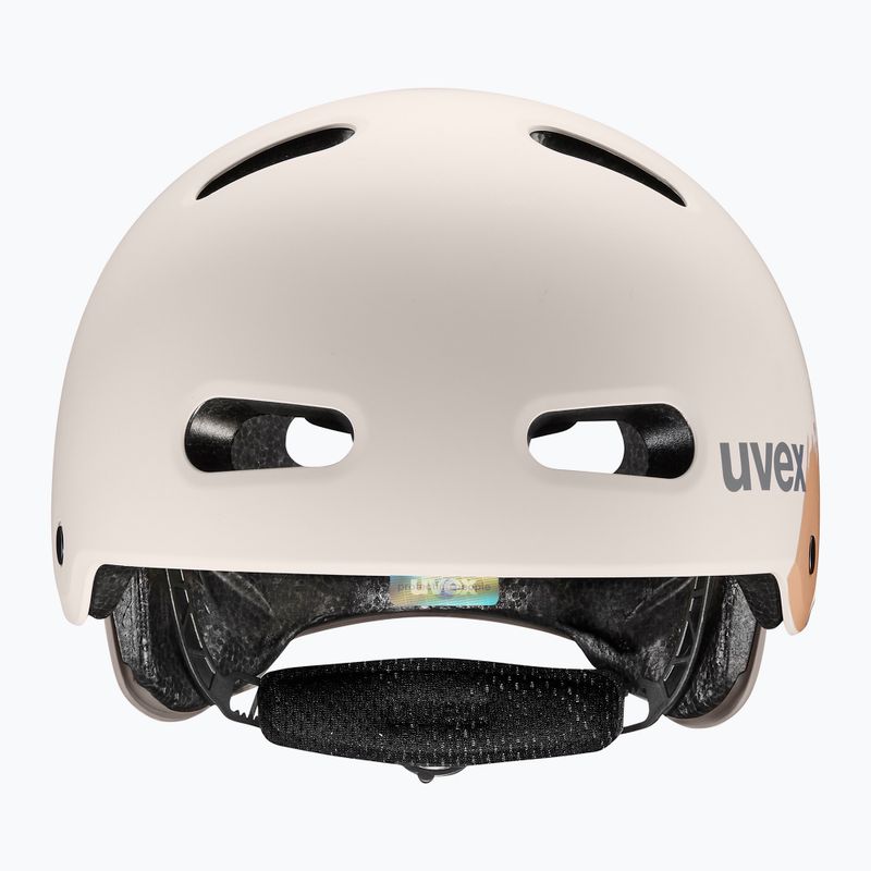 Gyerek sisak UVEX Kid 4 Style super hero warm grey matt 2