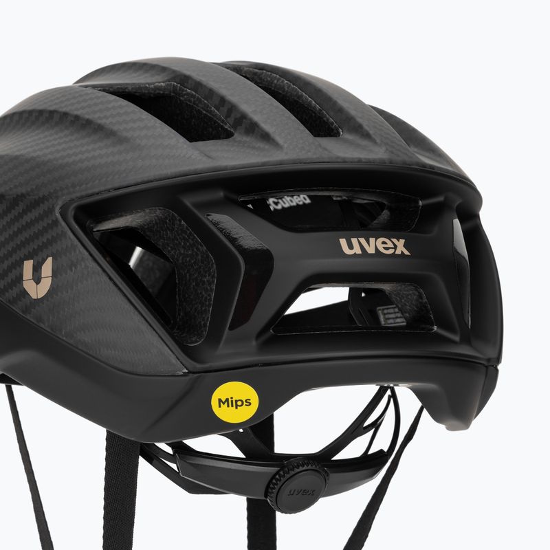 Kerékpáros sisak UVEX Ultimate Surge Carbon Mips all black matt 8