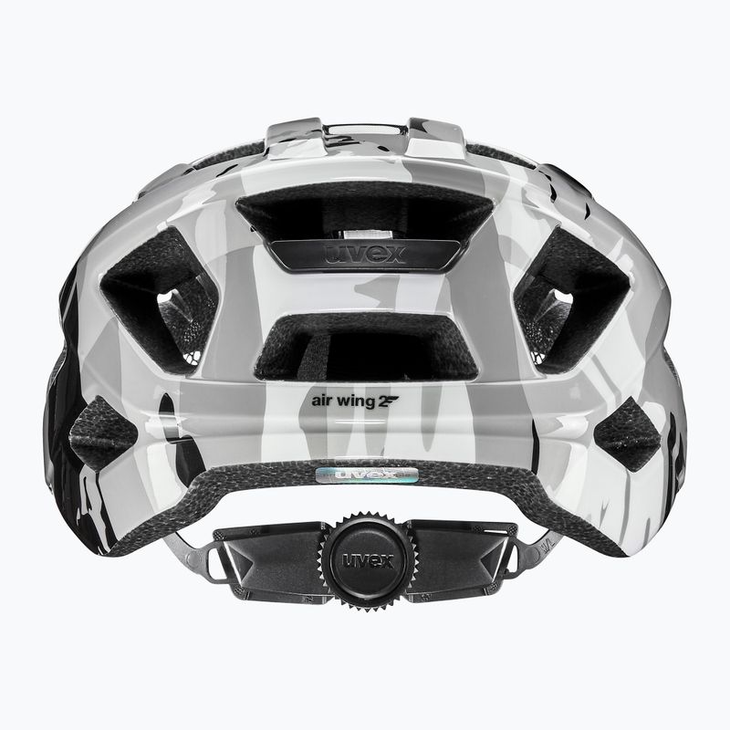 Gyerek kerékpáros sisak UVEX Air Wing 2 warm grey/black 10