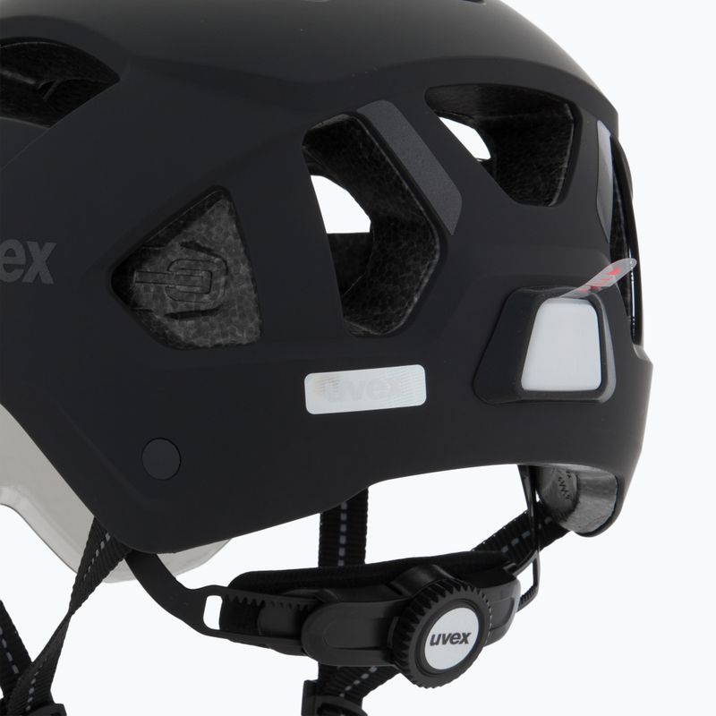 Kerékpáros sisak UVEX Stride Visor black matt/lite mirror silver 7