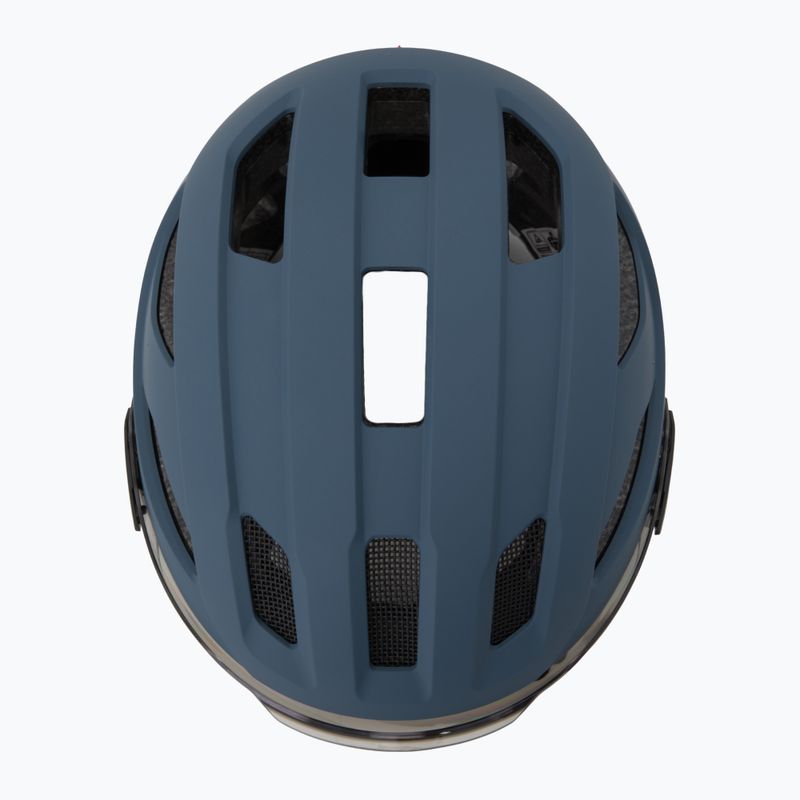 Kerékpáros sisak UVEX Stride Visor stone blue matt/lite mirror silver 6