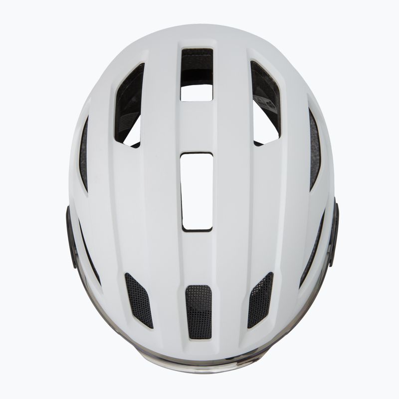 Kerékpáros sisak UVEX Stride Visor white matt/lite mirror silver 6