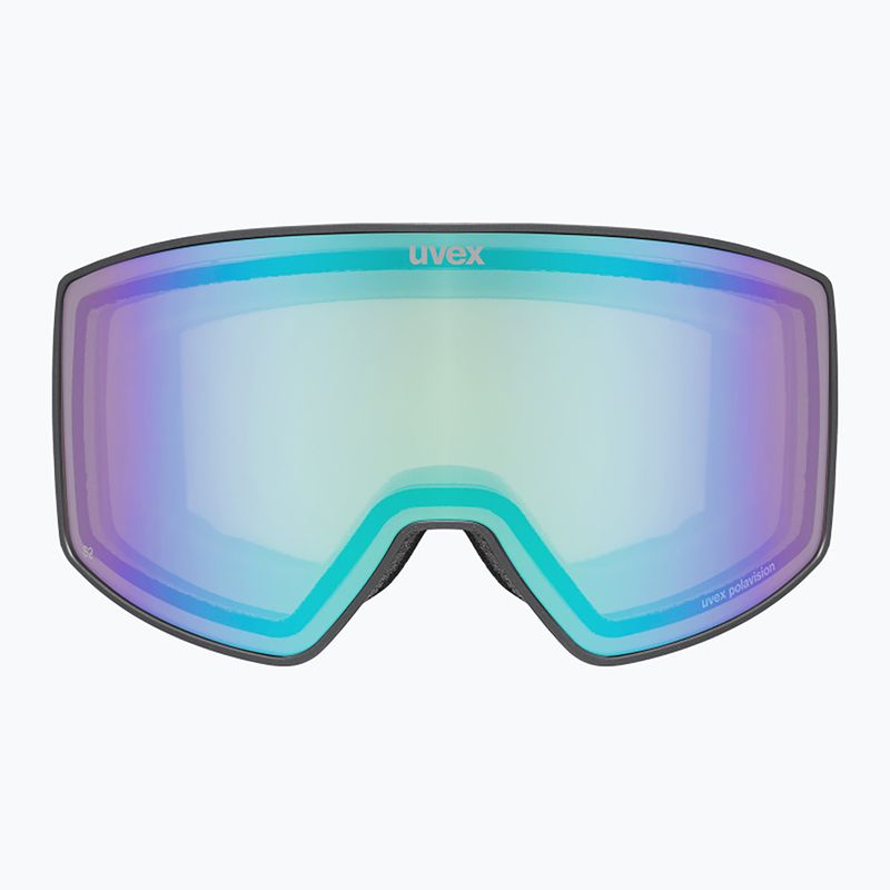 Síszemüveg UVEX Scenic P S0-S4 black matt/mirror green/pola 2