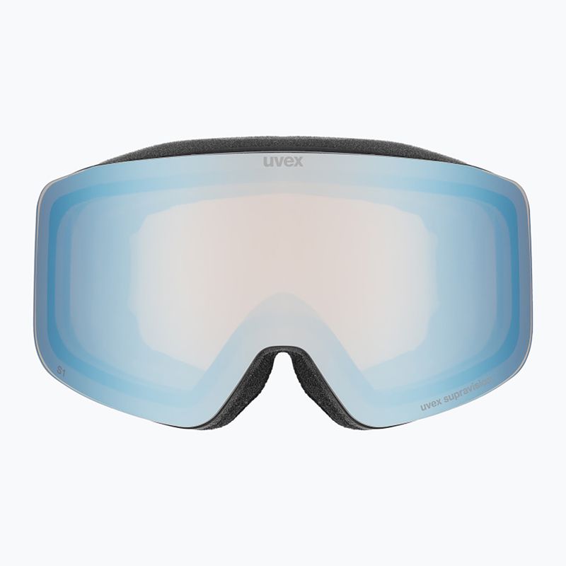 Gyerek síszemüveg UVEX Pwdr FM Jr S2 black matt/mirror sapphire 2