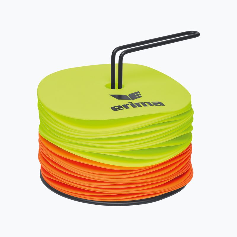 ERIMA Marker Disc terepjelzők 24 db fluo sárga/narancssárga