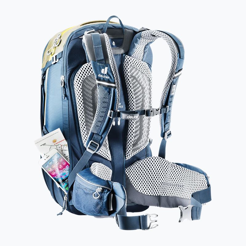 Kerékpáros hátizsák Deuter Trans Alpine Pro 28l kék-barna 6314 3201121 11