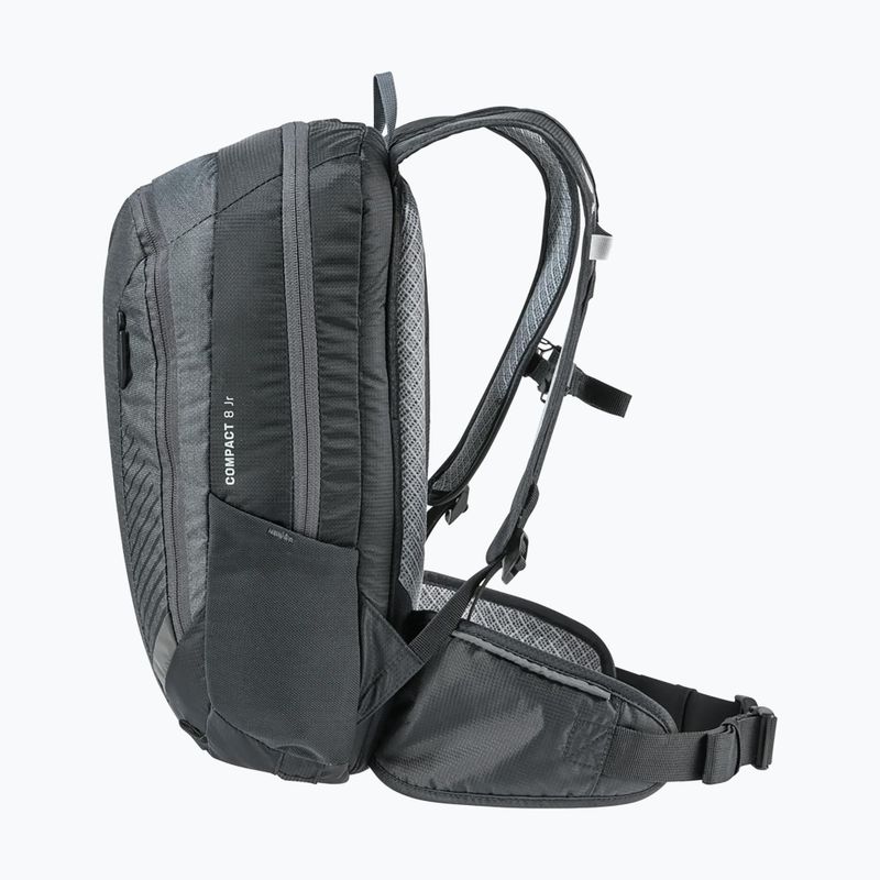 Gyermek kerékpáros hátizsák Deuter Compact 8l 47010 fekete-szürke 3612021 10