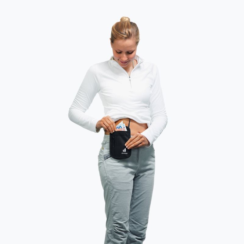 Nyaktáska Deuter Security Wallet I fekete 395002170000 5
