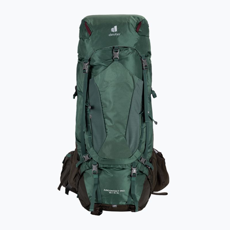 Trekking hátizsák Deuter Aircontact PRO 55 + 15 SL zöld 3330021