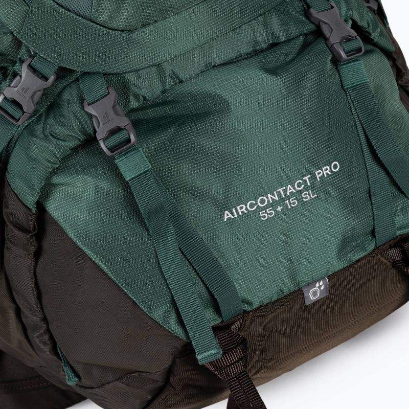 Trekking hátizsák Deuter Aircontact PRO 55 + 15 SL zöld 3330021 6
