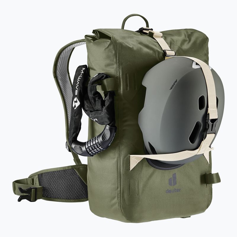 Kerékpáros hátizsák Deuter Amager 25+5 khaki 7