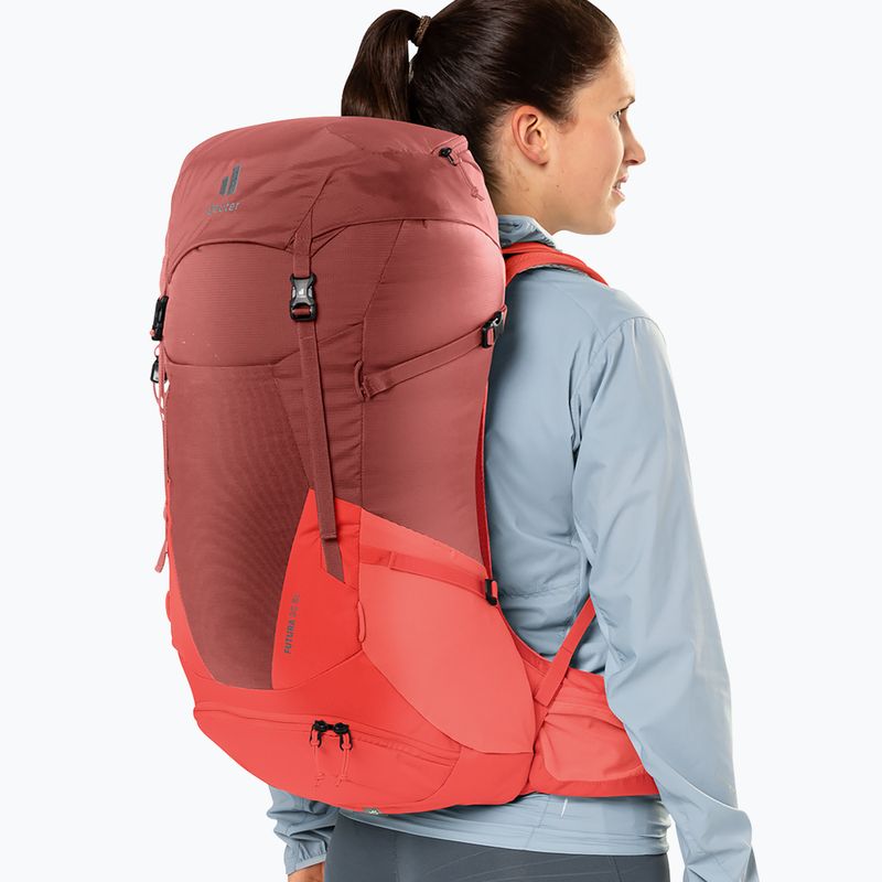 Női túrázó hátizsák deuter Futura 30 SL piros 34007215589 13