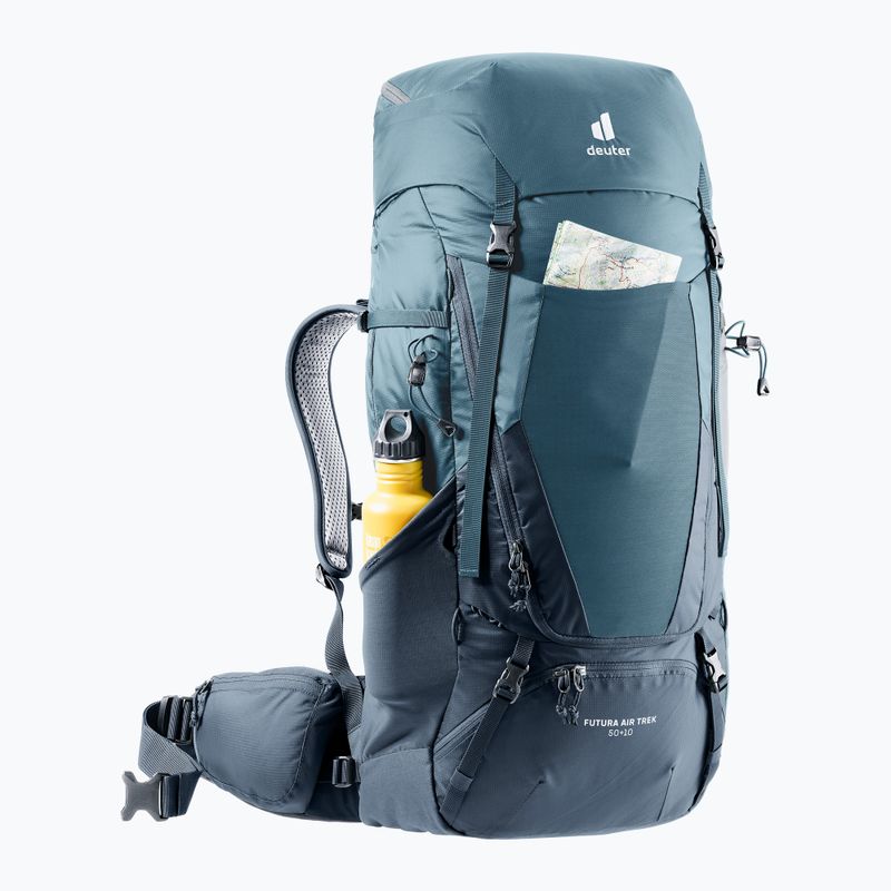 Deuter Futura Air Trek 50 + 10 l trekking hátizsák kék 34021211374 6