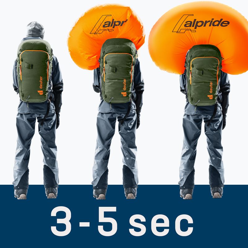 Deuter Alproof Tour 38 + 5 l khaki/fekete lavina hátizsák 27