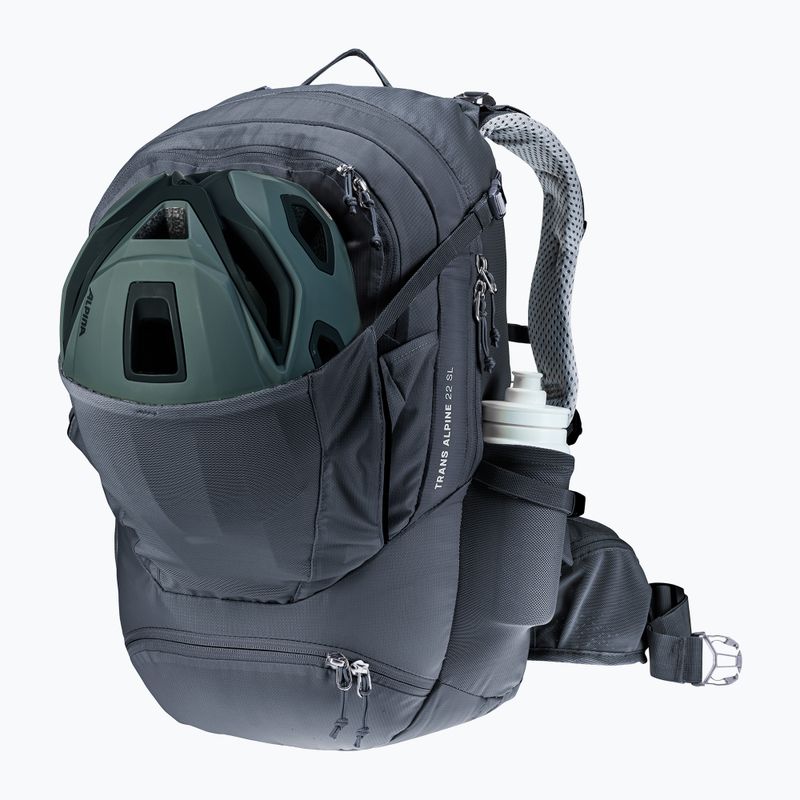 Női kerékpáros hátizsák deuter Trans Alpine 22 l SL black 9