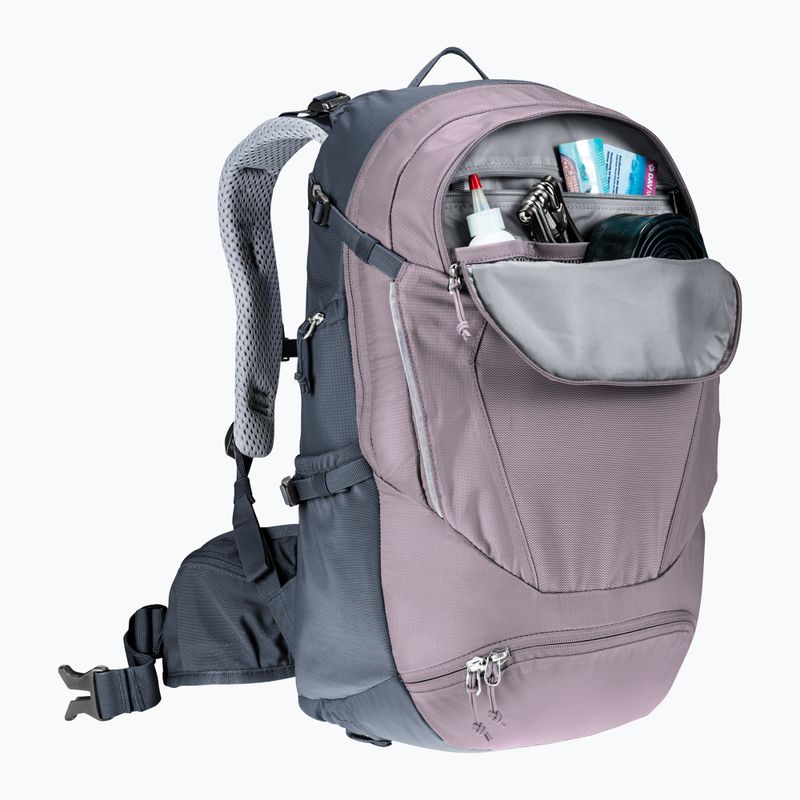 Női kerékpáros hátizsák deuter Trans Alpine 22 l SL lavender/ink 14