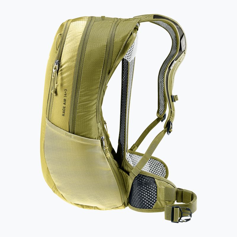 Kerékpáros hátizsák deuter Race Air 14 + 3 l linden/cactus 8