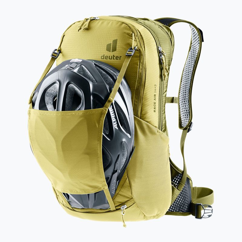 Kerékpáros hátizsák deuter Race Air 14 + 3 l linden/cactus 10