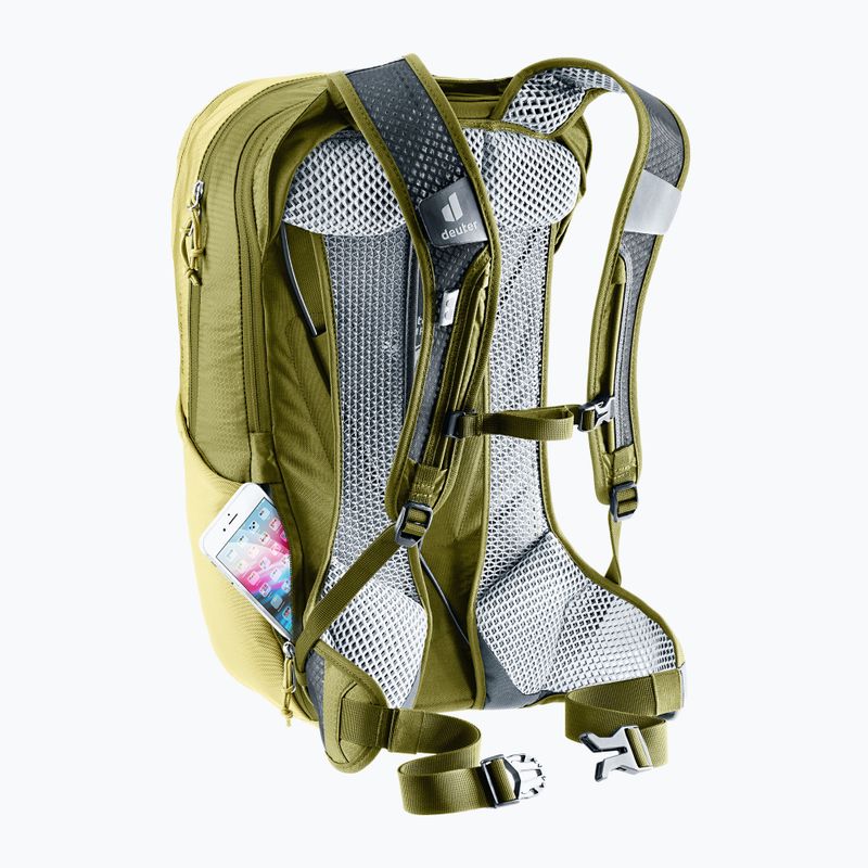 Kerékpáros hátizsák deuter Race Air 14 + 3 l linden/cactus 12