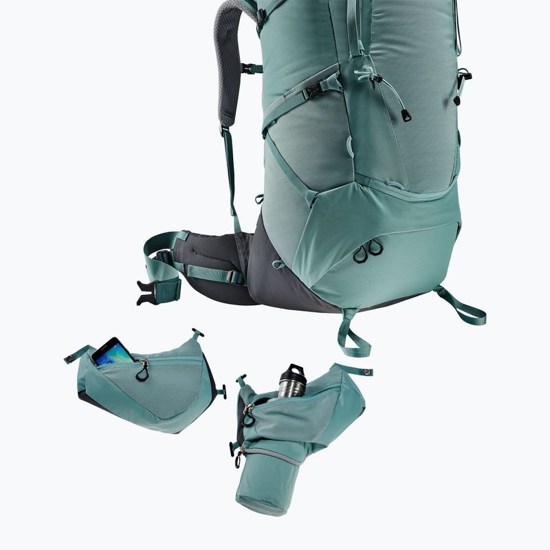 Női trekking hátizsák deuter Aircontact Core 55+10 l SL jade/graphite 9