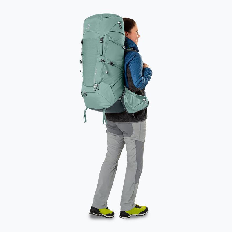 Női trekking hátizsák deuter Aircontact Core 55+10 l SL jade/graphite 10