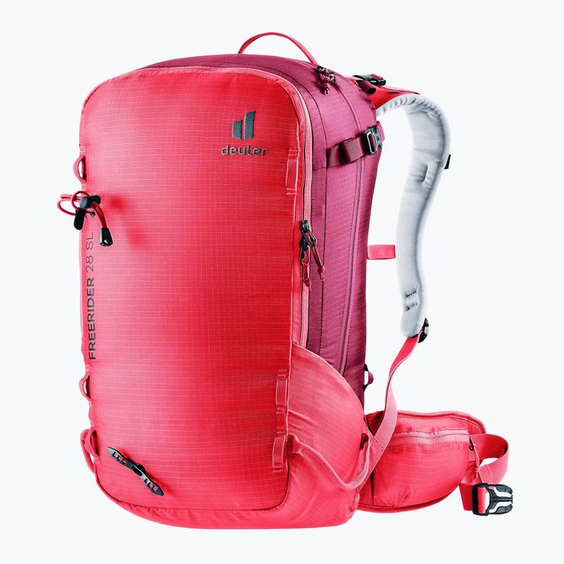Hátizsák skiturowy damski deuter Freerider 28 l SL hibiscus/ ruby 2