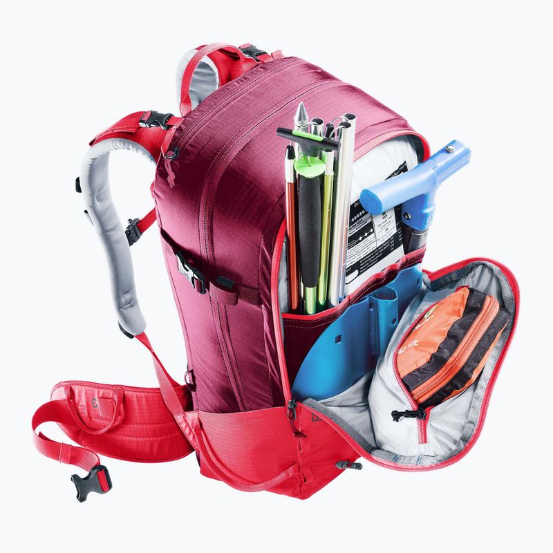 Hátizsák skiturowy damski deuter Freerider 28 l SL hibiscus/ ruby 10