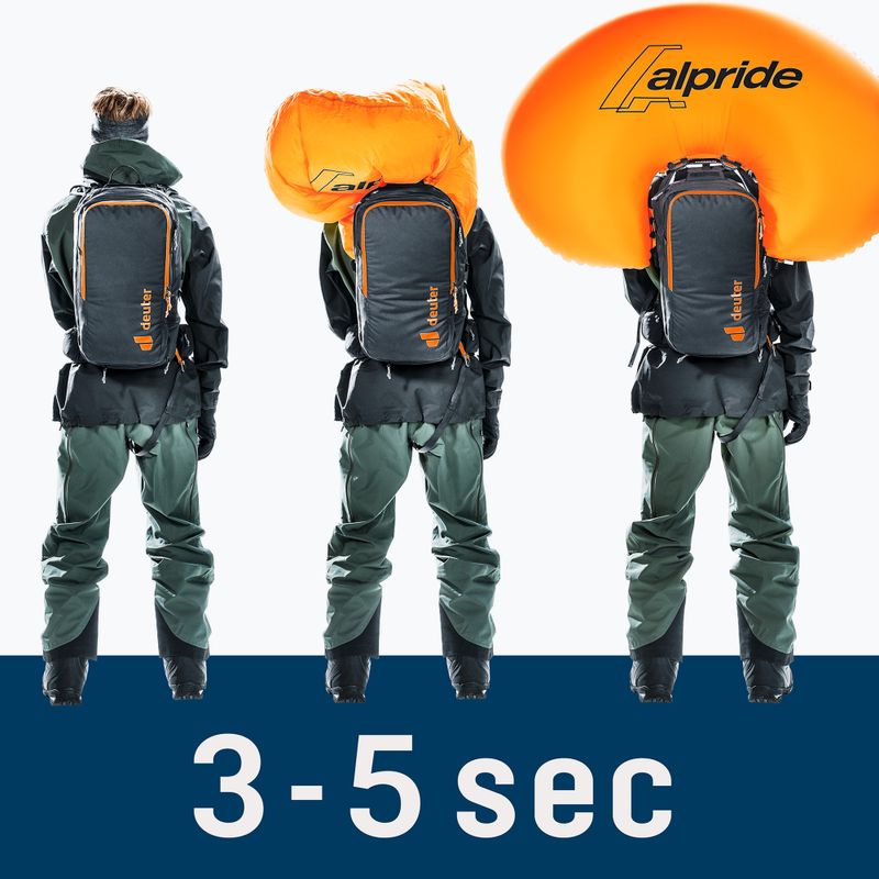 Hátizsák lawinowy deuter Alproof Ride 18 l black 22