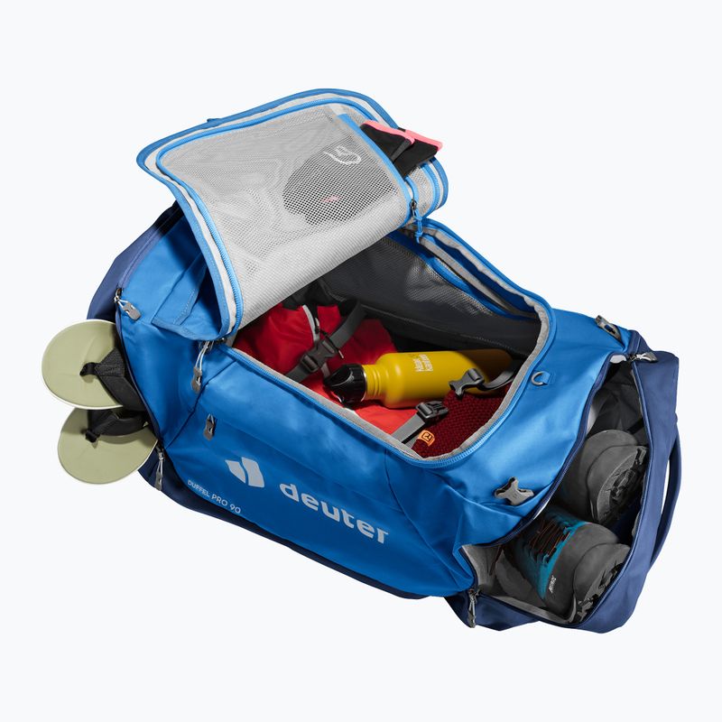 Utazótáska deuter Duffel Pro 90 l neptune/ nightblue 9