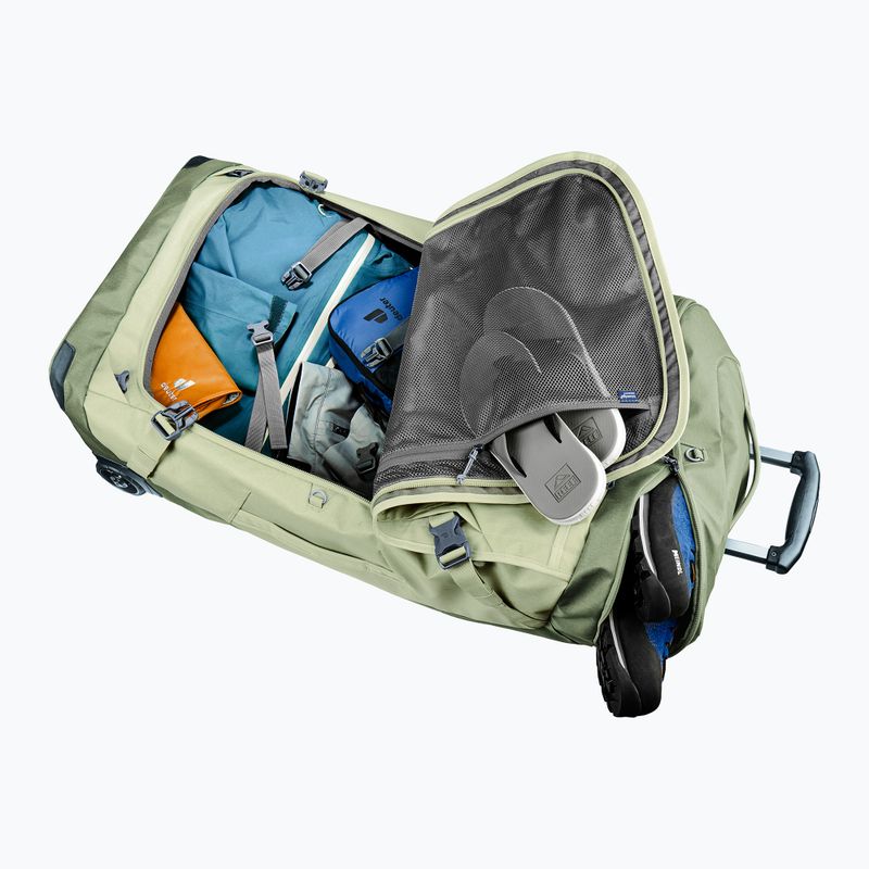 Utazóbőrönd deuter Duffel Pro Movo 90 l mineral/grove 10