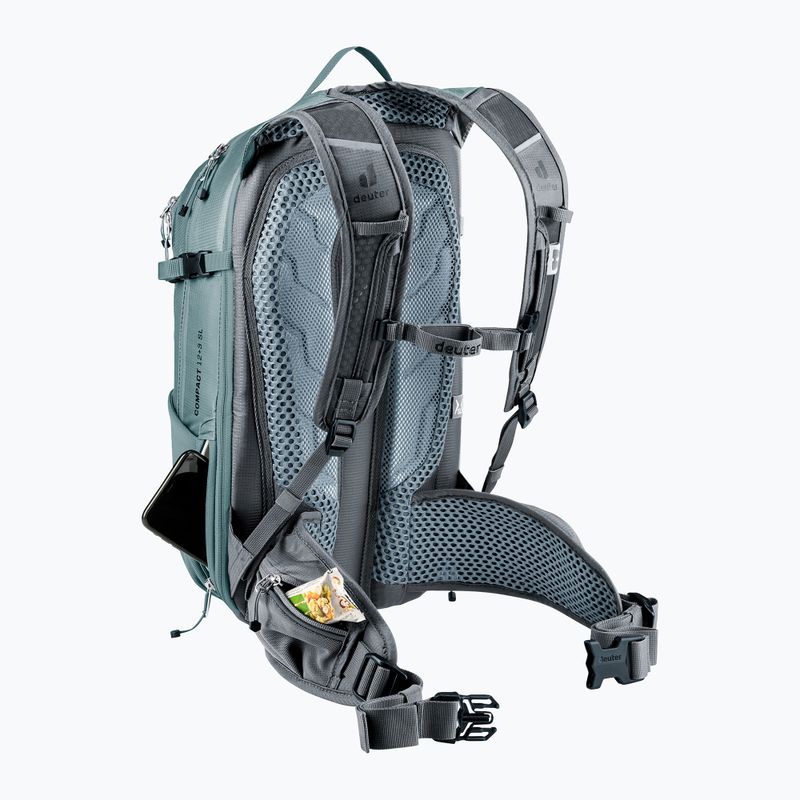 Női kerékpáros hátizsák deuter Compact 12 + 3 SL graphite/shale 14