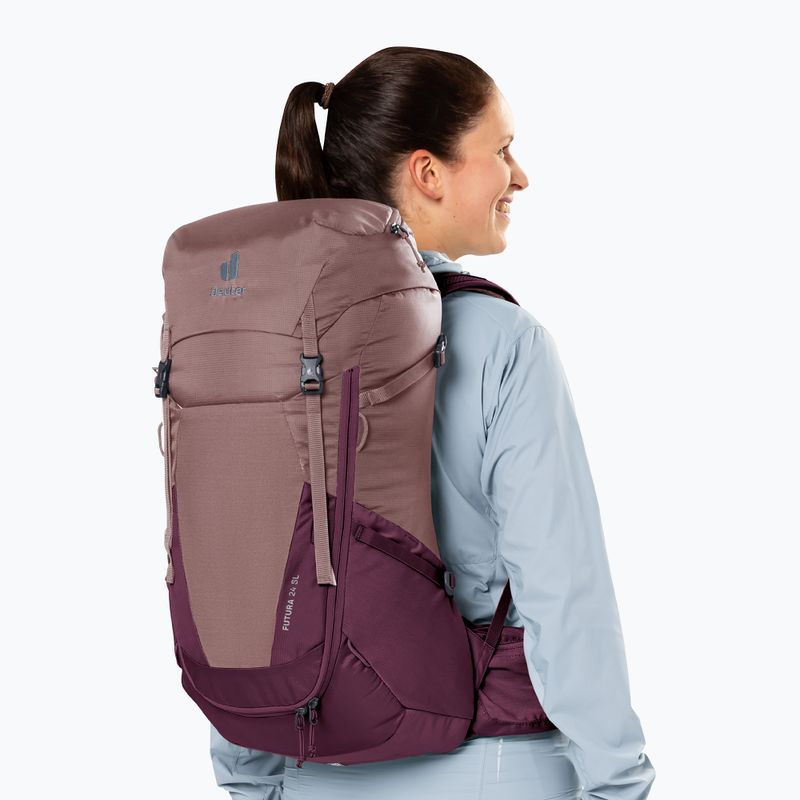 Túrahátizsák deuter Futura 24 l SL ash rose/blackcurrant 13