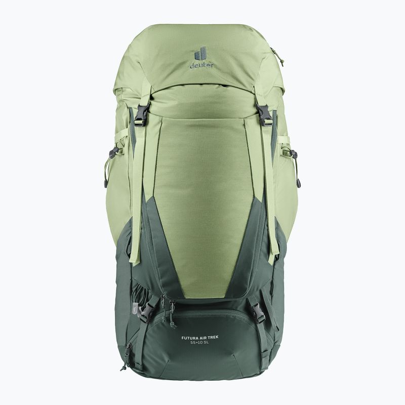 Női trekking hátizsák deuter Futura Air Trek 55 + 10 l SL liget/ivy