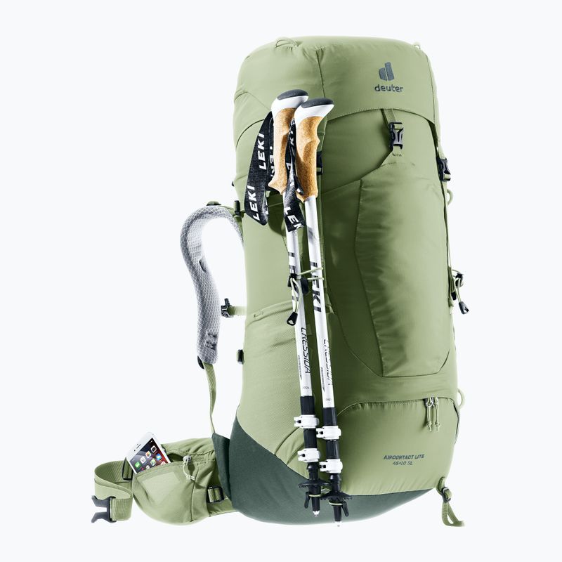 Női trekking hátizsák deuter Aircontact Lite 45 + 10 SL grove/ivy 8