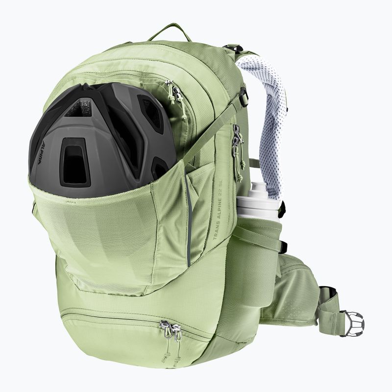 Női kerékpáros hátizsák deuter Trans Alpine 22 l SL mineral/grove 8
