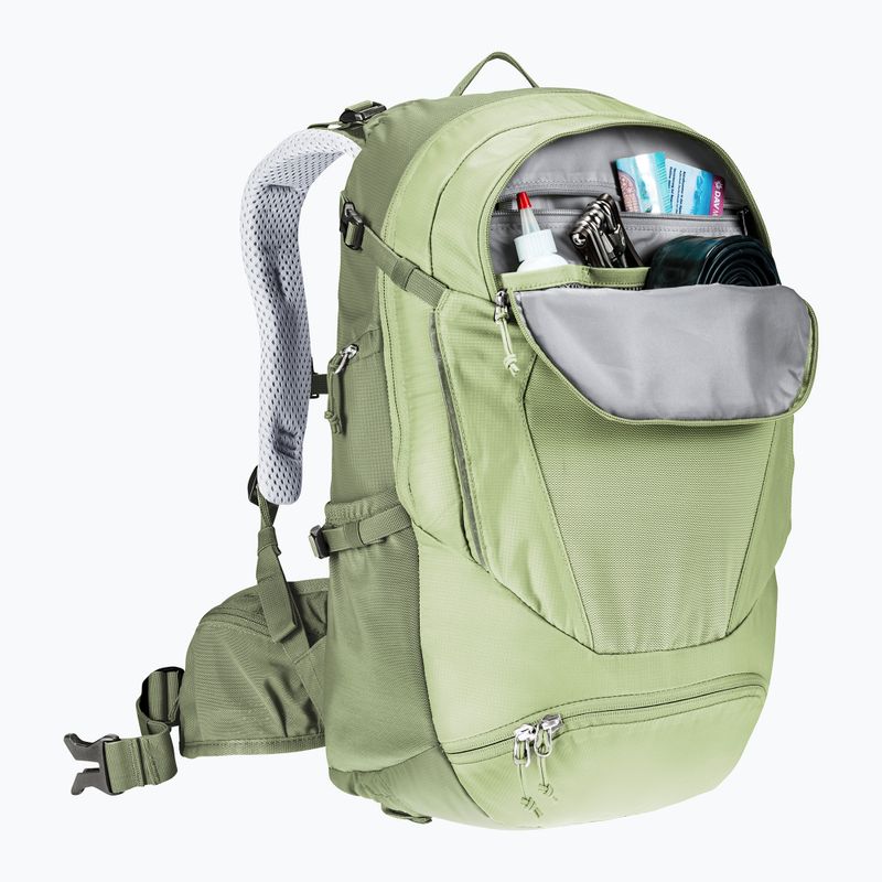 Női kerékpáros hátizsák deuter Trans Alpine 22 l SL mineral/grove 9