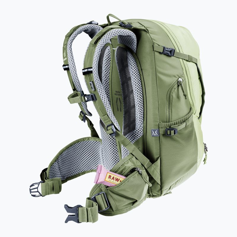 Női kerékpáros hátizsák deuter Trans Alpine 22 l SL mineral/grove 14