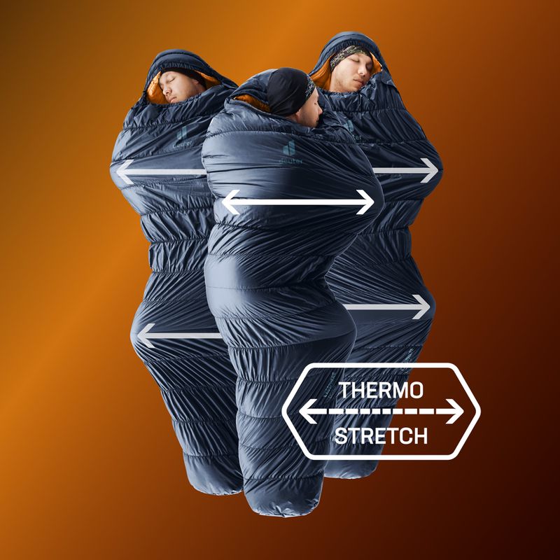 Hálózsák deuter Exosphere +4C/39F Ink/Maple 8