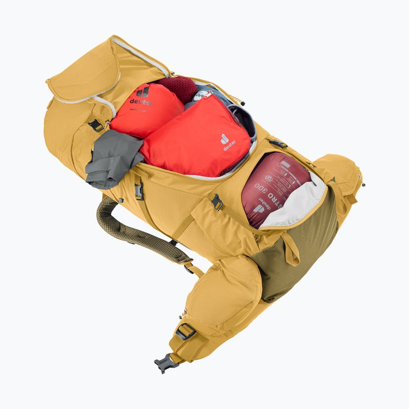 Túrahátizsák deuter Aircontact Core 50 + 10 l savanna/nori 9