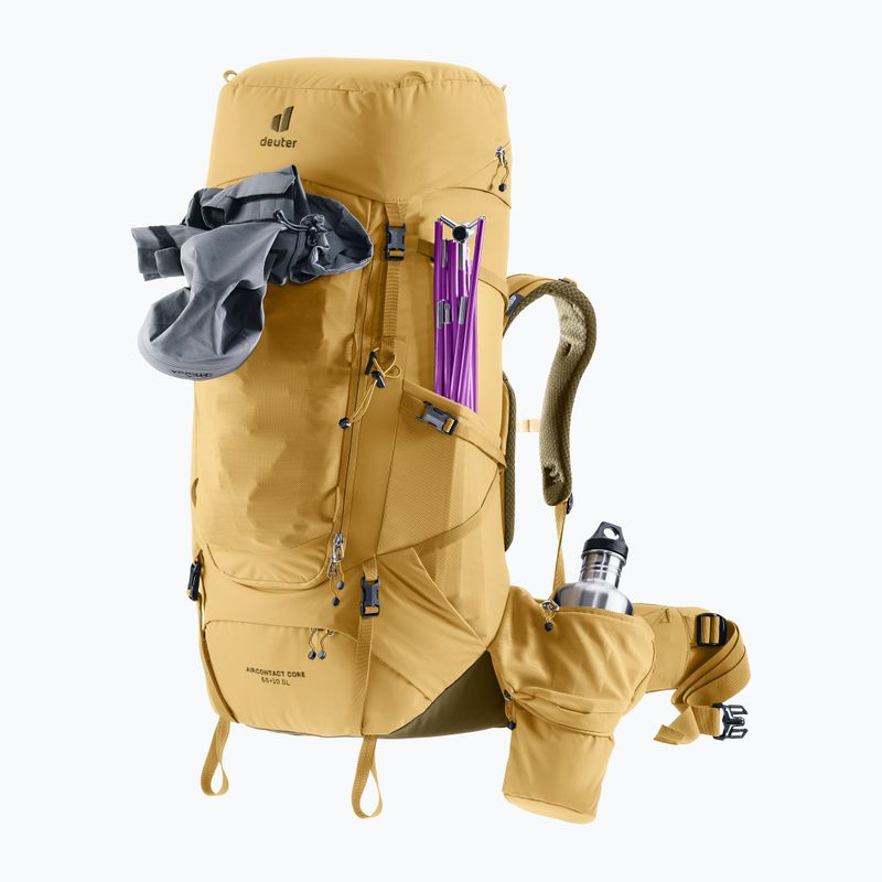 Női túrahátizsák deuter Aircontact Core 55 + 10 l SL savanna/nori 8