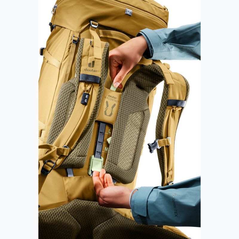 Női túrahátizsák deuter Aircontact Core 55 + 10 l SL savanna/nori 11
